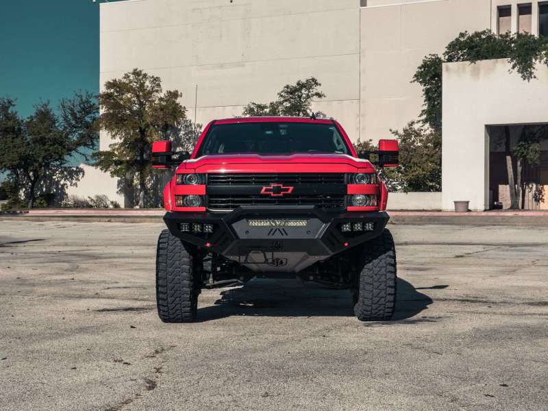 Chevrolet 2500 Front Bumper - Road Armor - SPARTAN with Bolt-On Skid Plate - Tex Blk - `15-`19